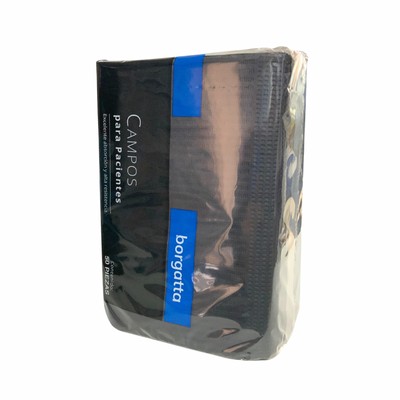 Campo Desechable Negro 50pz Borgatta