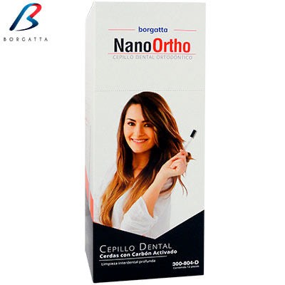 Cepillo dental Nano Ortho 12pz Borgatta
