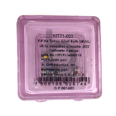 Tubos Bondeables Glint Roth   Kit 4pz Borgatta