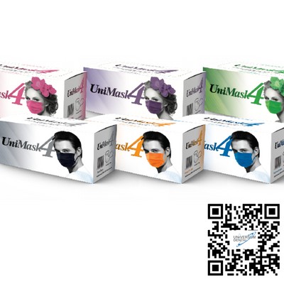 Cubreboca Unimask 4 Lavanda 50 Pz Uniseal