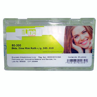 Brackets iLine Edgewise .018 Borgatta