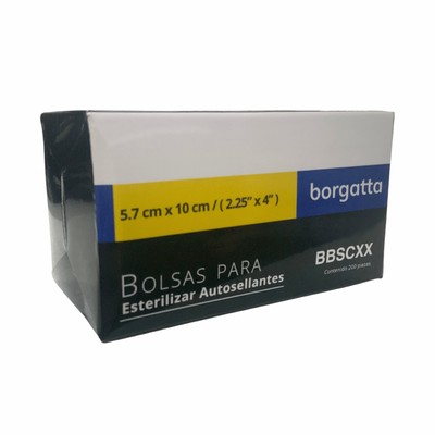 Bolsa Esterilizar Autoclave 5.7cm x 10cm 200pz Borgatta