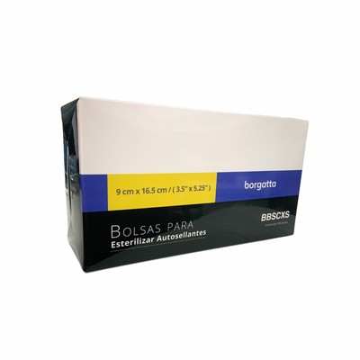 Bolsa Esterilizar Autoclave 9cm x 16.5cm 200pz Borgatta